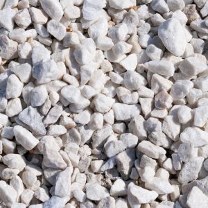 polar white marble gravel